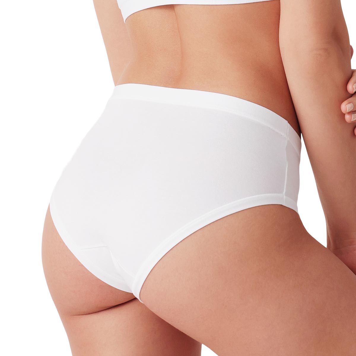 3 Slip Donna Vita Media In Cotone Cotonella 3363