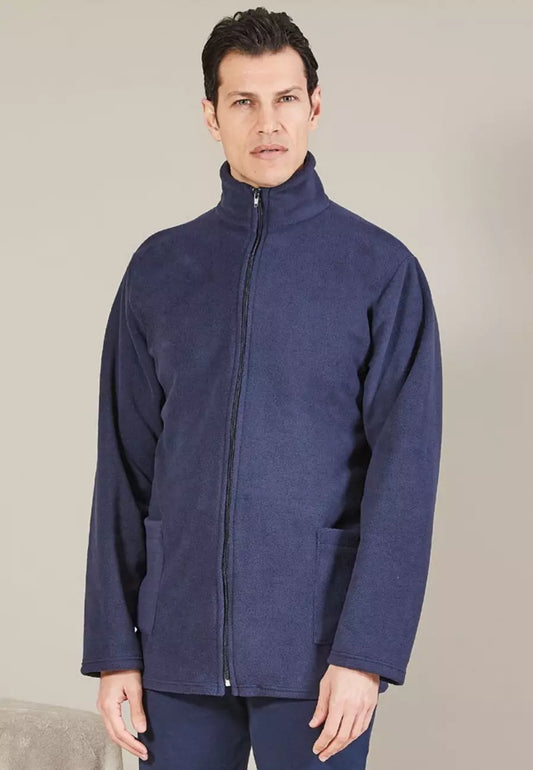 GIACCA DA CAMERA ZIP UOMO IN PILE COLLO ALTO INVERNALE 1090