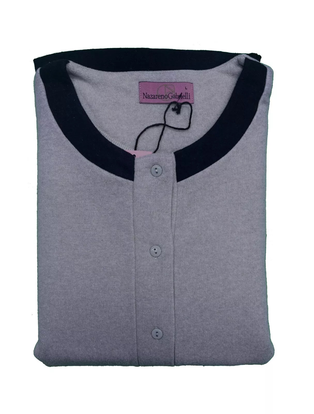 Pigiama Donna Invernale Cotone Felpato Pesante Lungo Aperto Nazareno Gabrielli 5060