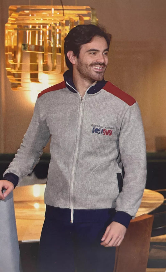 Pigiama Uomo in Pile Gmv Full Zip 89130