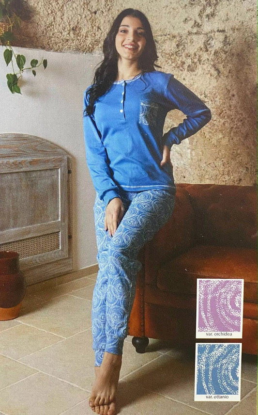 PIGIAMA DONNA INVERNALE CALDO COTONE ARCTE 50080