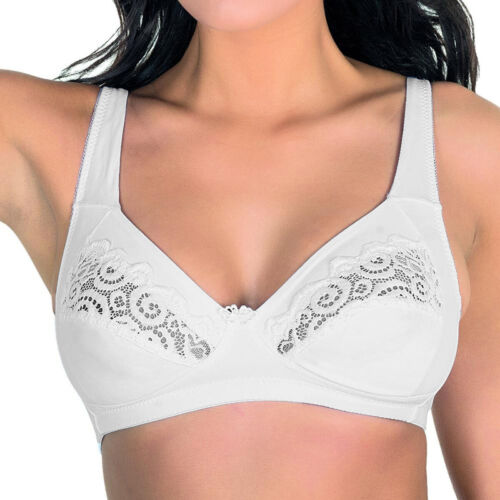 Reggiseno Aris Lucia in Microfibra Inserti in Pizzo Senza Ferretto Coppa C
